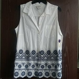 St. John's bay womens sleeveless regular fit